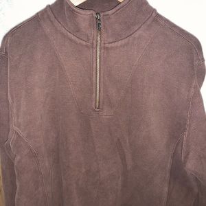 TOMMY BAHAMA Men's Size L (12/14) Heavy Cotton 1/2 Zip Pullover Shirt